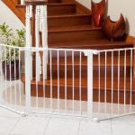 Custom Large Sectional Wrap Around Bottom of Stairs Baby Safety Gate